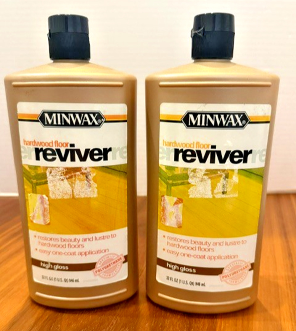 2 X Minwax Hardwood Floor Reviver HIGH GLOSS 32 Oz Each New